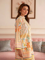 MAHNUR Digital Printed Co-Ords Set (Shirt & Trouser)