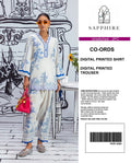 Sapphire Digital Printed Co-Ords Set (Shirt & Trouser)