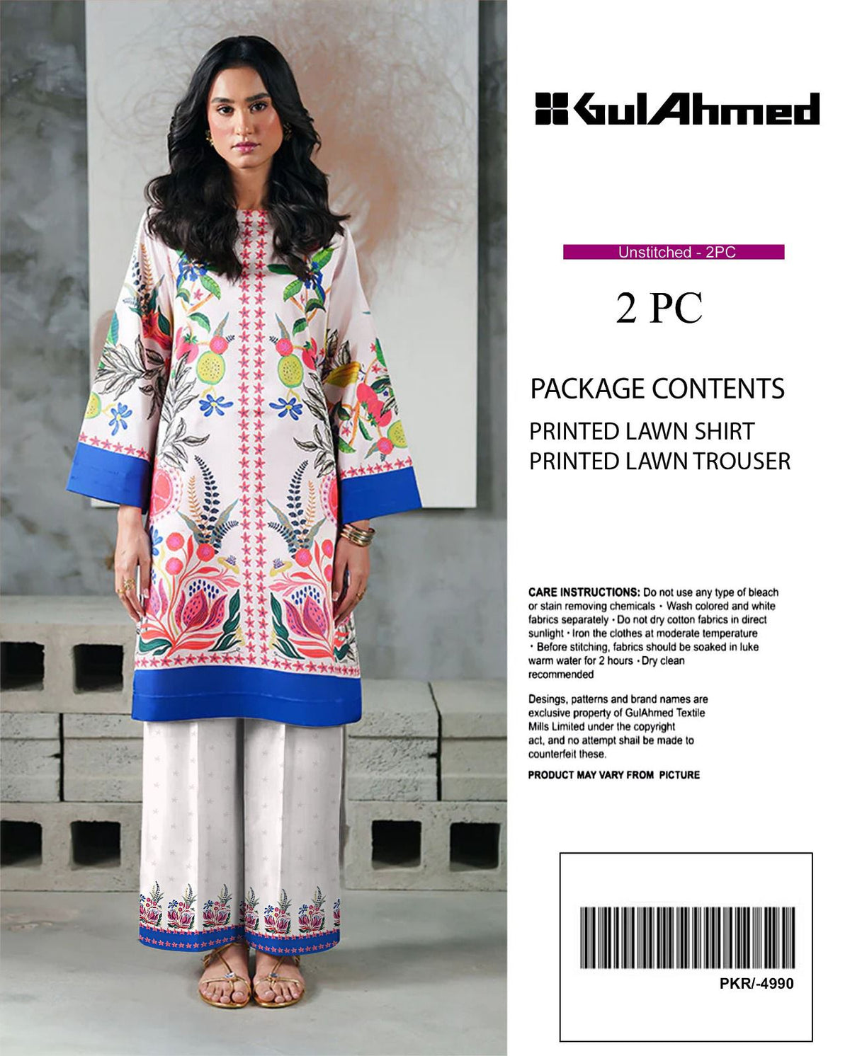 Gul Ahmed YOLO Digital Printed Co-Ords Set (Shirt & Trouser)